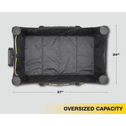 7 cu. ft. (36 in. x 21 in. x 15 in.), Oversized Outdoor Folding Utility Wagon, Expandable Side Pockets, Flat-Free Tires