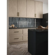 Abalone Gray 3 in. x 12 in. Glossy Glass Wall Tile (1 sq. ft./Pack)