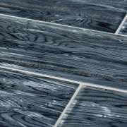 Abalone Gray 3 in. x 12 in. Glossy Glass Wall Tile (1 sq. ft./Pack)