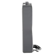 20 in. 3 Speeds Box Fan in Gray with Weather-Shield Design for Window Use, Energy Efficent, Carry Handle, Steel Body