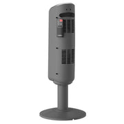 1500W 29 in. Gray Electric Pedestal Ceramic Oscillating Space Heater with Digital Display and Remote Control