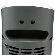 1500W 29 in. Gray Electric Pedestal Ceramic Oscillating Space Heater with Digital Display and Remote Control