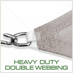 17 ft. x 12 ft. x 12 ft. 190 GSM Grey Right Triangle Sun Shade Sail Screen Canopy, Outdoor Patio and Pergola Cover