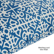 24 in. x 24 in. 2-Piece Outdoor Deep Seat Lounge Chair Cushion in Indigo