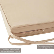 18 in. x 18 in. Stone Square Outdoor Seat Cushion (2-Pack)