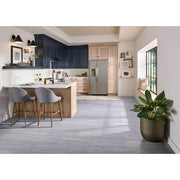 Greige Petrified Wood 3 mil x 24 in. W x 12 in. L Peel and Stick Water Resistant Vinyl Tile Flooring 30 Sq. Ft.