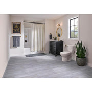 Greige Petrified Wood 3 mil x 24 in. W x 12 in. L Peel and Stick Water Resistant Vinyl Tile Flooring 30 Sq. Ft.
