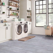 Greige Petrified Wood 3 mil x 24 in. W x 12 in. L Peel and Stick Water Resistant Vinyl Tile Flooring 30 Sq. Ft.
