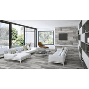 Wind River Grey 6 in. x 24 in. Porcelain Floor and Wall Tile (14 sq. ft./case)