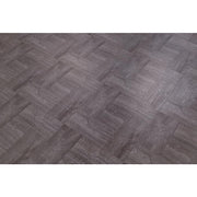 Grey Wood Parquet 3 MIL x 12 in W x 12 in L Peel and Stick Water Resistant Vinyl Tile Flooring 30 sq ft