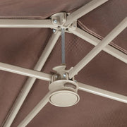 Stockton 11 ft. x 11 ft. Brown Outdoor Patio Pop-Up Canopy with Netting