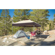 Stockton 11 ft. x 11 ft. Brown Outdoor Patio Pop-Up Canopy with Netting