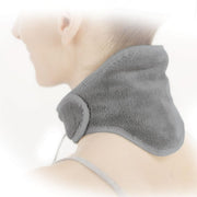 23 in. x 5 in. Massaging Heating Neck Wrap, Grey