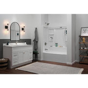 Classic 500 60 in. x 30 in. Alcove Deep Soaking Bathtub with Left Drain in High Gloss White