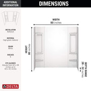 Delta Poly Composite Shower Surround