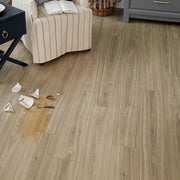 Holloway Hickory Blonde 12 mm T x 7.5 in. W Waterproof Laminate Wood Flooring (21.1 sqft/case)
