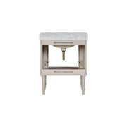Collette 30 in. Single Sink Greige Bath Vanity with White Carrara Marble Top (Assembled)