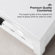 Autumn 30 in. Single Sink White Bath Vanity with White Engineered Stone Top (Assembled)