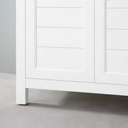 Hanna 30 in. Single Sink White Bath Vanity with White Engineered Stone Top (Assembled)