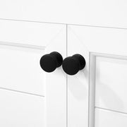 Hanna 30 in. Single Sink White Bath Vanity with White Engineered Stone Top (Assembled)