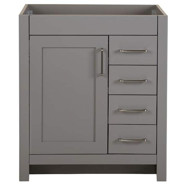 Westcourt 30 in. W x 22 in. D x 34 in. H Bath Vanity Cabinet without Top in Sterling Gray