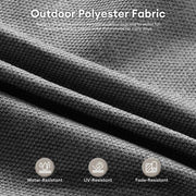 Scarlet 9-Piece Wicker Outdoor Patio Conversation Sofa Set with Swivel Chairs, a LED Table and Dark Grey Cushions