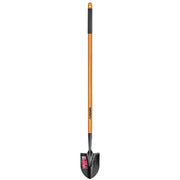 47 in. L Wood Handle Floral Carbon Steel Digging Shovel with Grip