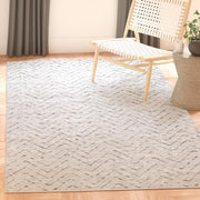 Adirondack Ivory/Charcoal 5 ft. x 8 ft. Chevron Area Rug