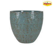 15.1 in. Aurelia Large Jadeite Green Pantina Decorative High-Density Resin Planter (15.1 in. D x 14.1 in. H)
