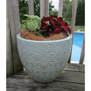 15.1 in. Aurelia Large Jadeite Green Pantina Decorative High-Density Resin Planter (15.1 in. D x 14.1 in. H)