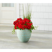 15.1 in. Aurelia Large Jadeite Green Pantina Decorative High-Density Resin Planter (15.1 in. D x 14.1 in. H)