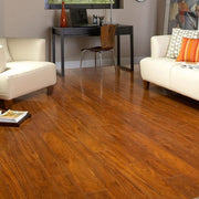 Jatoba 8 mm T x 5.6 in. W Laminate Wood Flooring (18.7 sqft/case)