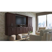 Shaker 36 in. W x 24 in. D x 34.5 in. H Assembled Base Kitchen Cabinet in Java with Ball-Bearing Drawer Glides
