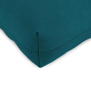 19 in. L x 19 in. W x 4 in. T Tufted Outdoor Wicker Seat Cushion in Canvas Teal (2-Pack)