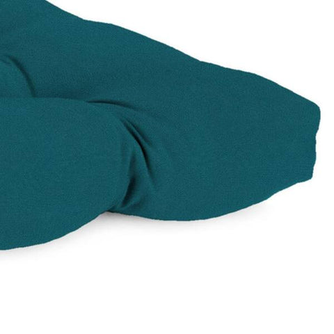 19 in. L x 46 in. W x 4 in. T Rectangular Outdoor Wicker Bench Cushion in Canvas Teal