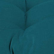 19 in. L x 46 in. W x 4 in. T Rectangular Outdoor Wicker Bench Cushion in Canvas Teal