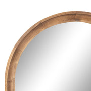 Hatherleig 24.00 in. W x 36.00 in. H Rustic Brown Arch Transitional Framed Decorative Wall Mirror