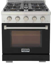 Kucht 30" Freestanding Professional Gas Range KFX3000X-BK