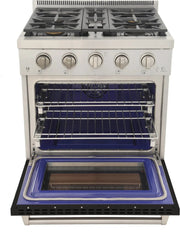 Kucht 30" Freestanding Professional Gas Range KFX3000X-BK