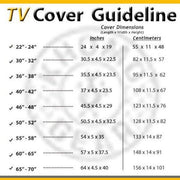 40 in. - 42 in. Black Outdoor TV Universal Weatherproof Protector Cover