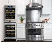 Kucht 36" Gas Range, Stainless Steel with Silver Oven Door, KNG361-S