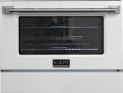Kucht 36" Gas Range, Stainless Steel with White Oven Door, KNG361-W