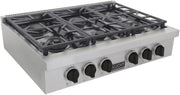 Kucht 36 Inch Gas Sealed Burner Rangetop-KFX369T-K