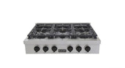 Kucht 36 Inch Gas Sealed Burner Rangetop-KFX369T-K