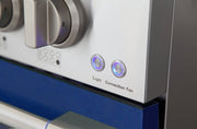 Kucht 48" Gas Range, Stainless Steel with Blue Oven Doors, KNG481-B