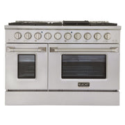 Kucht 48" Propane Range in Stainless Steel, Silver Doors, KNG481/LP-S