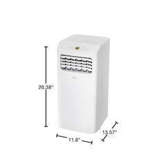 6,000 BTU (8,765 BTU ASHRAE) 115-Volt Portable Air Conditioner Cools 250 Sq. Ft. with Dehumidifier and LCD Remote