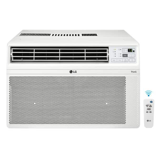 10,000 BTU 115V Window Air Conditioner Cools 450 sq. ft. with Wi-Fi, Remote and Dehumidifier in White