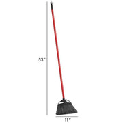 11 in. High Power Indoor/Outdoor Angle Broom with Steel Handle