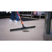 24 in. PVC High Power Multi-Surface Rubber Floor Squeegee with 60 in. Steel Handle